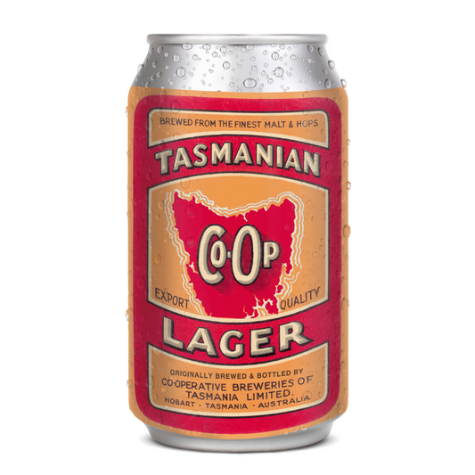 Tasmanian Co Op Lager (24 X 355ml Cans)
