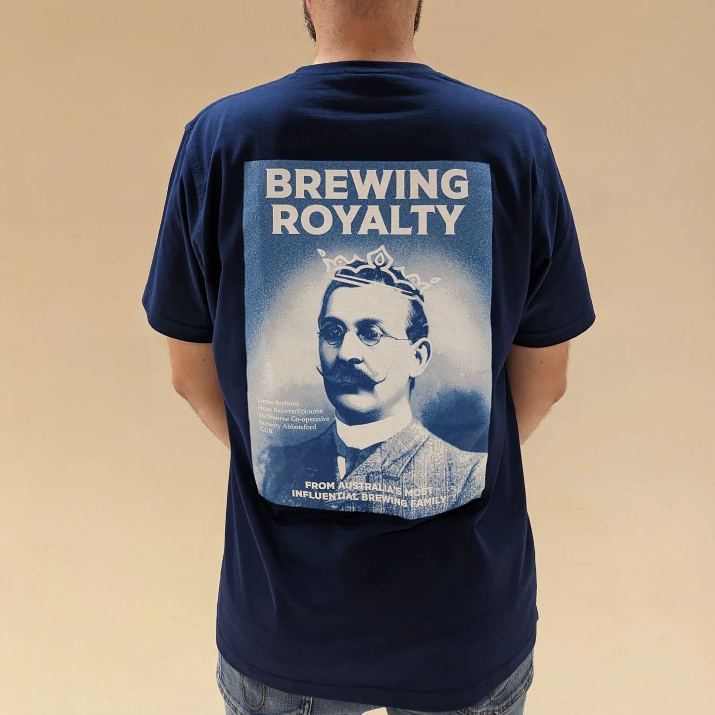 Brewing Royalty T-shirt - Navy Blue