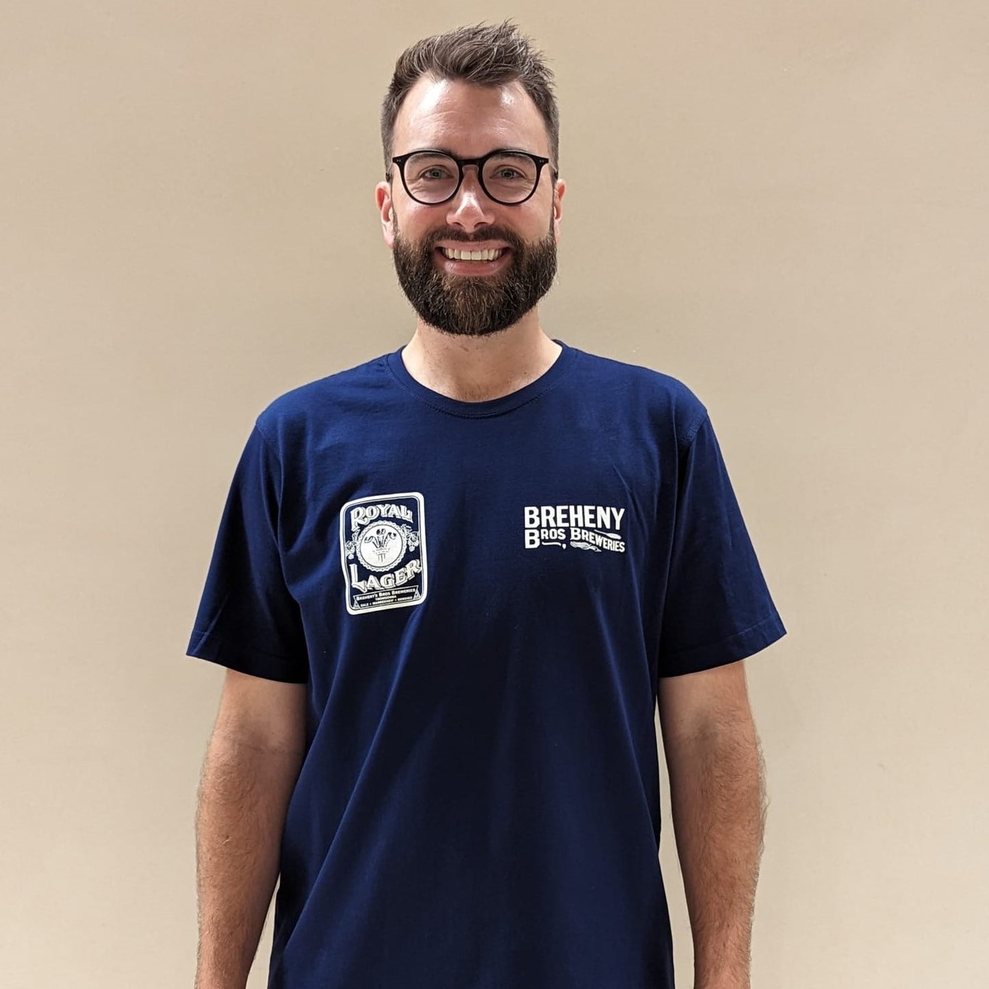 Brewing Royalty T-shirt - Navy Blue